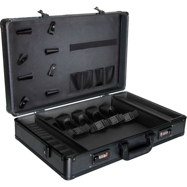 VBK001X - Upgraded Professional Barber Portable Travel Case wShears Holder and Clipper Pockets