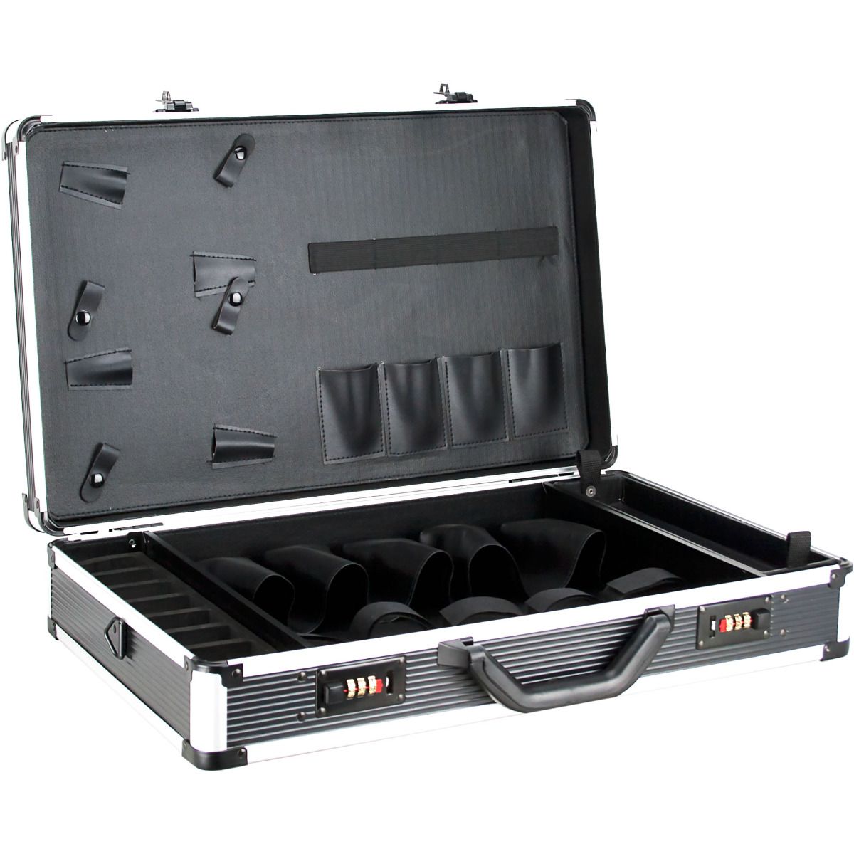 VBK001 - Professional Barber Portable Travel Case w/Shears Holder and Clipper Pockets for Hair Stylist